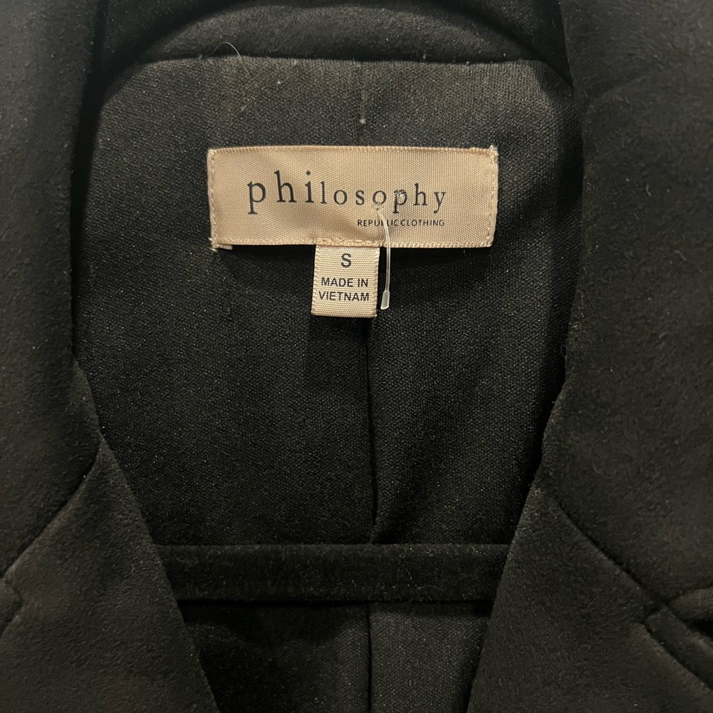 Philosophy Vegan Suede Moto Vest - Black - Picture 4 of 8